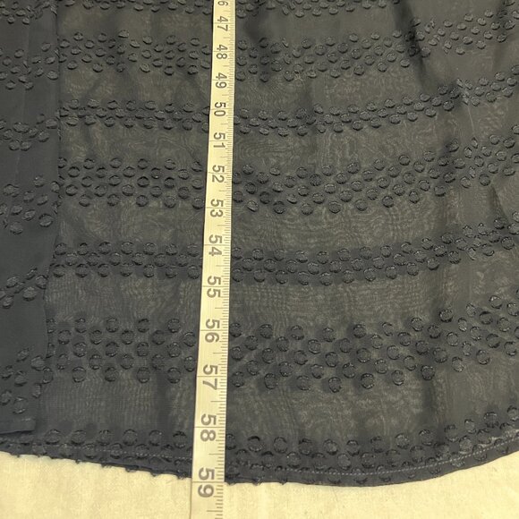 MICHAEL Michael Kors Women's Maxi Dress Navy Textured Sleeveless L V-Neck Boho - Picture 10 of 11